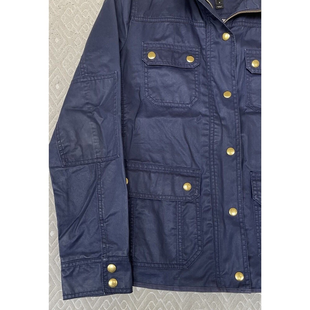 J.Crew Downtown Field Jacket Waxed Cotton Military Utility Gorpcore Sz Small - Picture 7 of 13